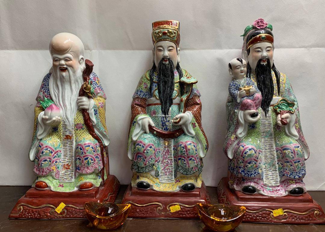 18寸坐福绿寿
